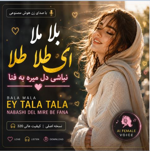دانلود آهنگ بلا ملا ای طلا طلا نباشی دل میره به فنا با صدای زن هوش مصنوعی دانلود آهنگ بلا ملا ای طلا طلا نباشی دل میره به فنا با صدای زن هوش مصنوعی