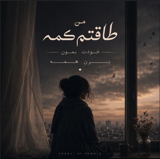 دانلود آهنگ من طاقتم کمه خودت بمون برن همه با صدای زن هوش مصنوعی دانلود آهنگ من طاقتم کمه خودت بمون برن همه با صدای زن هوش مصنوعی
