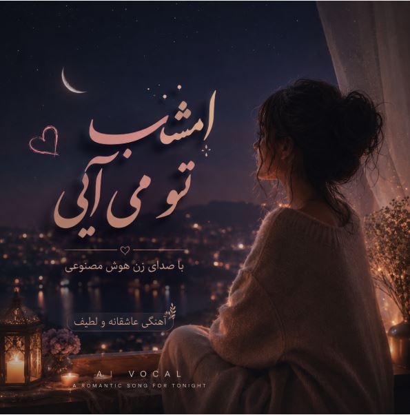 دانلود آهنگ امشب تو میایی و من بیدارم عشقم با صدای زن هوش مصنوعی دانلود آهنگ امشب تو میایی و من بیدارم عشقم با صدای زن هوش مصنوعی
